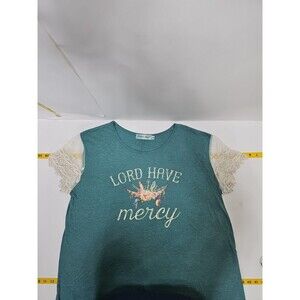 Southern Grace, Lord Have Mercy Women's Lace Short Sleeve T-shirt, 2XL